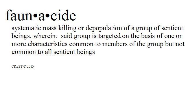 Faunacide - definition